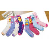 Ladies Winnie the Pooh Slipper Sox Per Pair - Various Colours