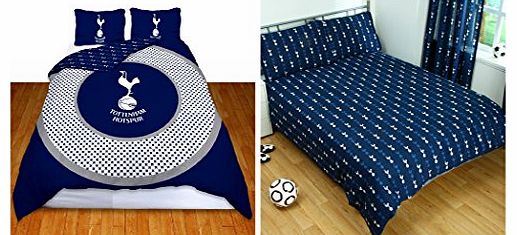 OFFICIAL Tottenham Hot Spurs FC Bullseye Double Reversible Duvet Cover Set (SPURSDD1)