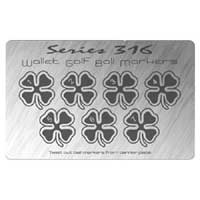 Wallet Clover Leaf Golf Ball Markers