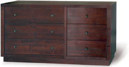 Dark Oak 6 Drawer Chest of Drawers