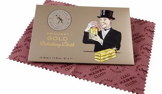 Gold Polishing Cloth 12.5 x 17.5cm