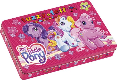 Fuzzy Felt My Little Pony Tin