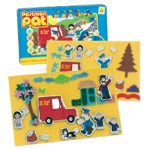 Postman Pat Fuzzy Felt Laminated Tin