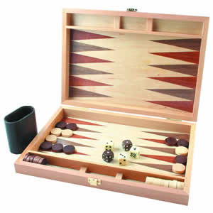 Wooden Backgammon Game