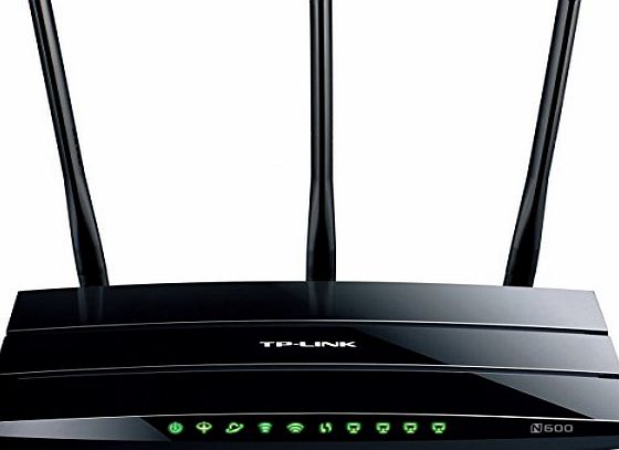 TD-W9980 N600 Wireless Dual Band Gigabit VDSL2/ADSL2+ Modem Router (2.4 GHz 300Mbps, 5 GHz 300Mbps, 2 USB Ports for Storage Sharing, Media/Print Server)