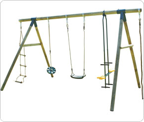 Plum Loris Wooden Swing