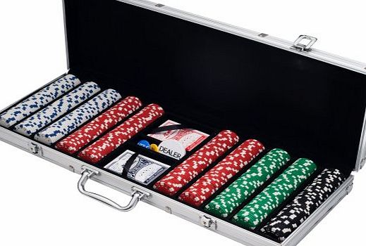 Trademark Poker 500 Dice Style 11.5-Gram Poker Chip Set