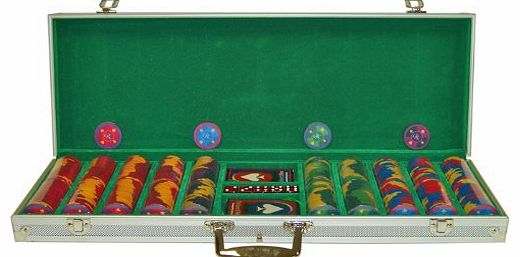 Trademark Poker 500 Grand Royale Poker Chip Set with Aluminum Case