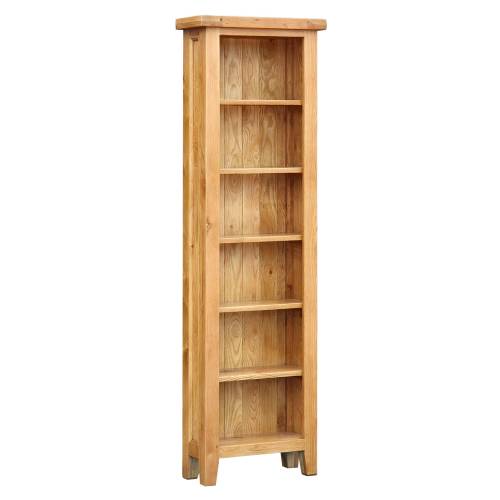 Trafalgar Oak Furniture Trafalgar Oak Slim Bookcase