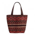 Traidcraft Black Block-printed Bag