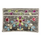 Traidcraft Bright Bead Silver Purse