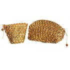 Traidcraft Golden Lontar Sequin Purses - Set of 2