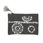 Traidcraft Grey Felt Circle Sequin Purse