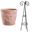 Traidcraft Lata Pots with Trellis (2)