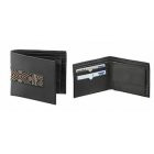 Traidcraft Mens black leather wallet