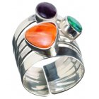 Traidcraft Multi-stone Adjustable Ring