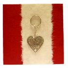 Traidcraft Shan Heart Keyring Card - 24181