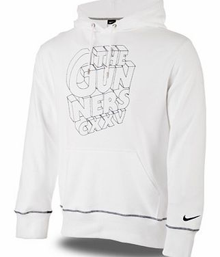 Nike 2011-12 Arsenal Nike Core Hooded Top (White)