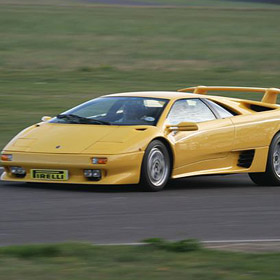 Lamborghini Driving at Goodwood