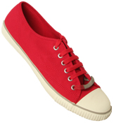 Red Canvas Plimsoles