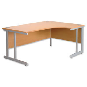 Trexus Plus Desk Cantilever Radial Right-hand