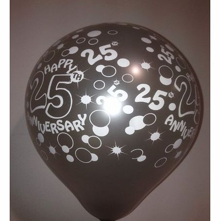 Tri 25 x Metallic Silver 25th Anniversary all round print