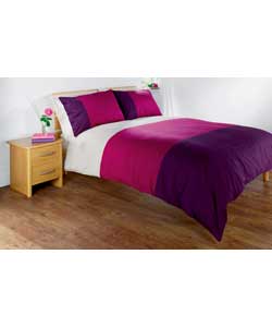 Duvet Set Plum Double Bed