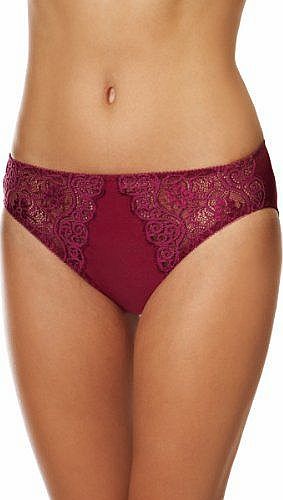 Triumph Amourette Tai Womens Briefs Wine Size 10