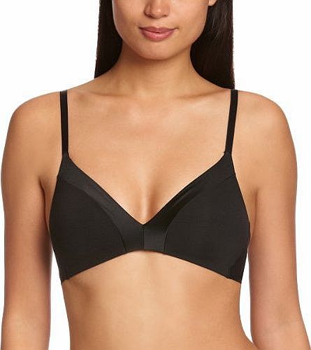 Triumph Body Make-Up Cotton-Feel Full Cup Womens Bra Black 36B