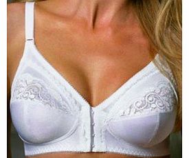 Claudette - 104 Front Fastening Bra -44 D. White