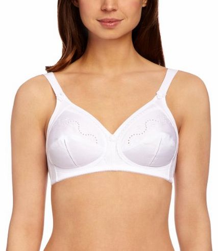 Doreen Cotton Non Wired Full Cup Womens Bra White 44DD