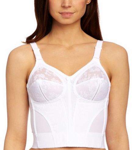 Doreen Long Line Full Cup Womens Bra White 48DD