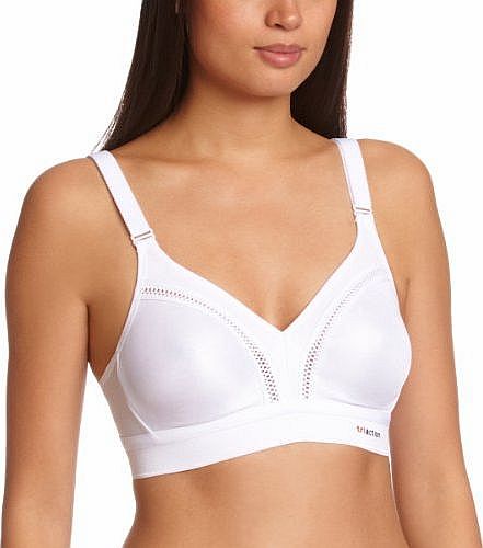 Triumph Tri-Action Workout Full Cup Womens Bra White 38B