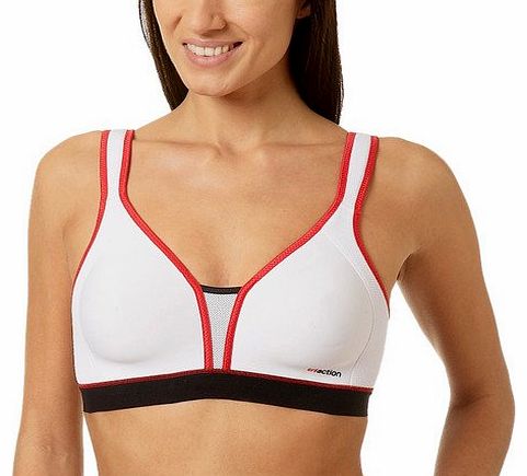 Triaction Extreme N Sports Bra, White/Black/Red, 34E