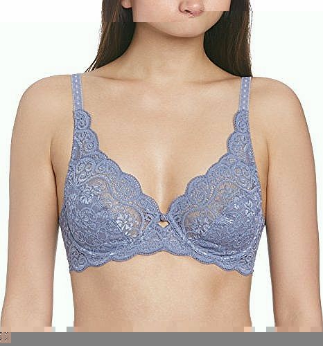 Triumph Womens Amourette 300 W Full Cup Everyday Bra, Blue (Twilight Blue), 40D