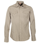 Rocky Pebble Grey Western Shirt