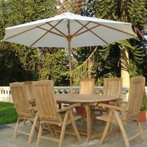 `Borrowdale` Teak 3 metre Round