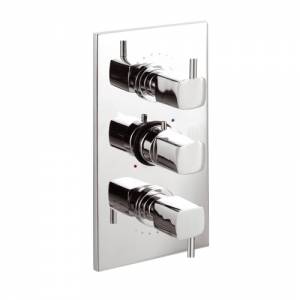 Chrome 3/4 inch Square Thermostatic