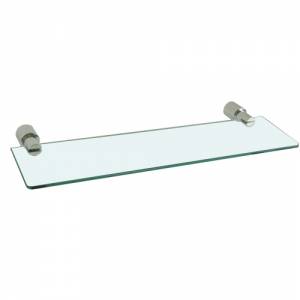 Glass Shelf with Chrome Fittings