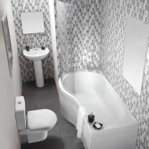 Honour 1700 Shower Bath Tub