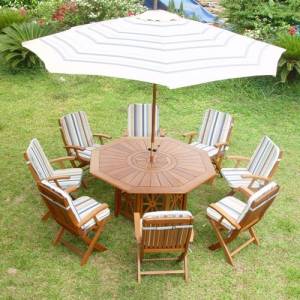 Trueshopping ``Mayfair`` Octagonal Table Patio