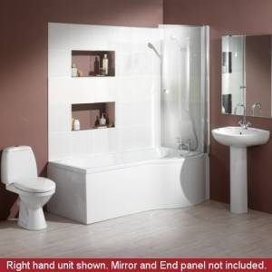 Modern Complete 1700 Shower Bath