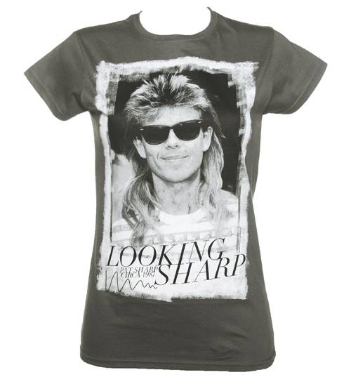 Ladies Charcoal Looking Sharp Pat Sharp T-Shirt