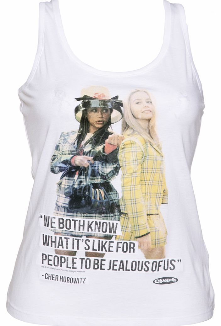 Ladies Clueless Jealous Racerback Tank Top Vest