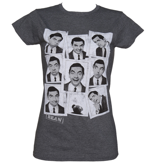 Ladies Mr Bean Passport Photo T-Shirt