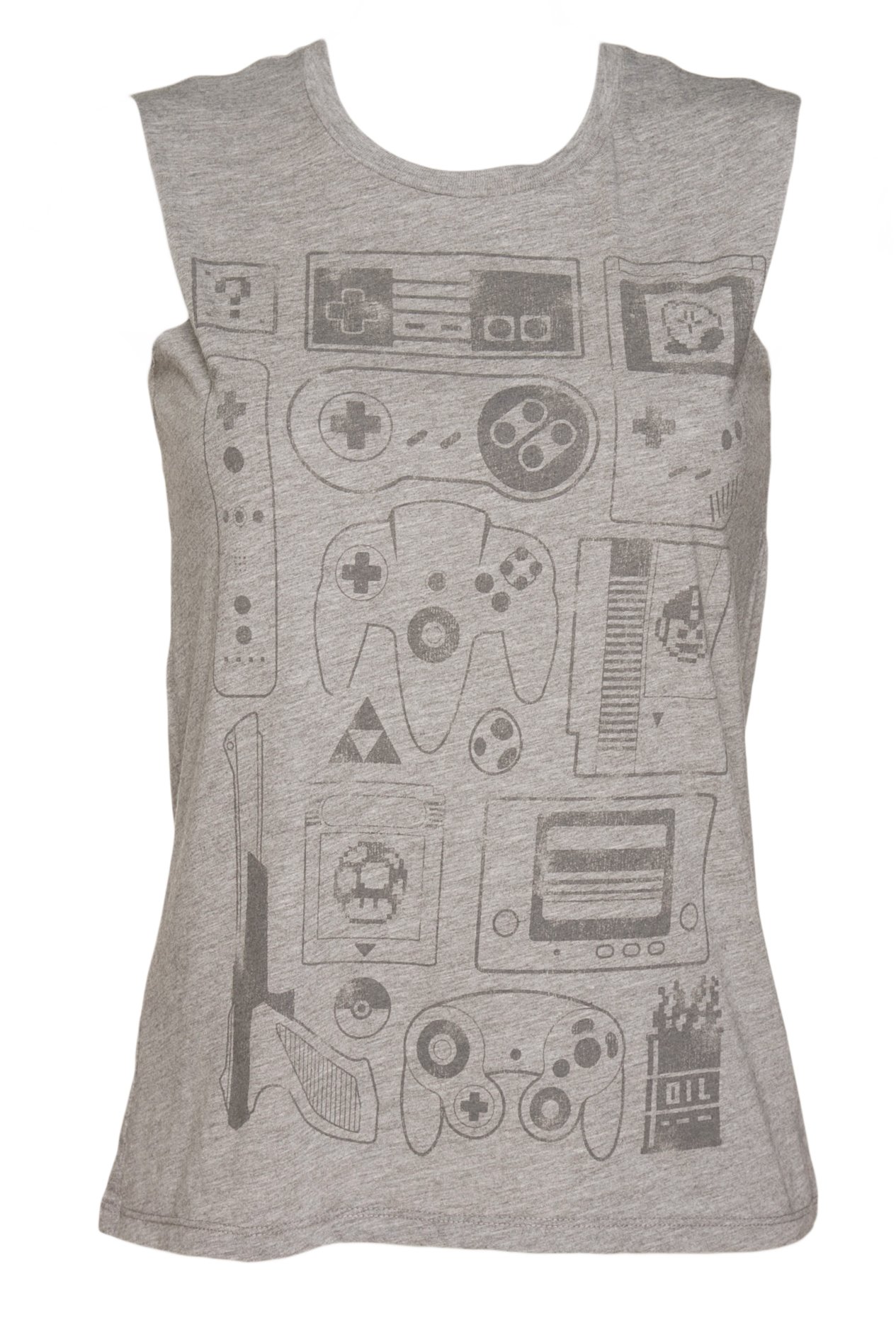 Ladies Old School Gamer Sleeveless T-Shirt