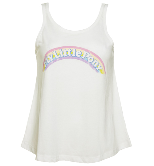 Ladies White My Little Pony Logo Swing Vest