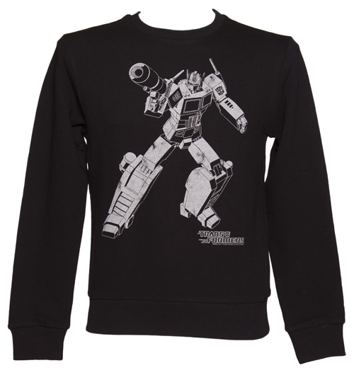 Mens Black Transformers Optimus Prime