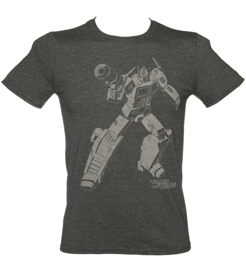 Mens Dark Heather Transformers Optimus