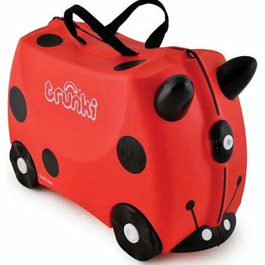 Harley Ladybug Ride-On Suitcase - Red/Black